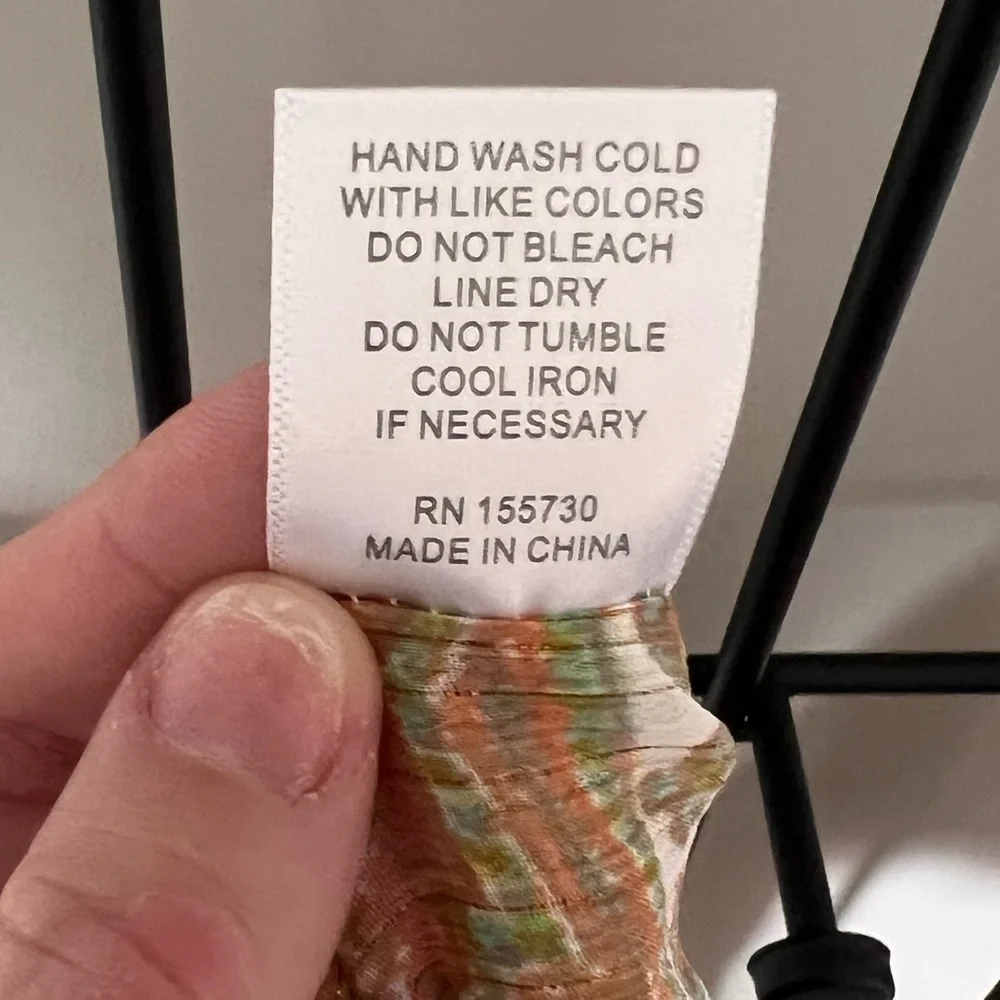 Gorgeous Sheer Boho Lurex Top Sz M - Picture 6 of 7